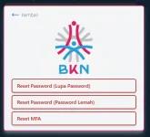 Reset password, mfa, ASN digital, BKN